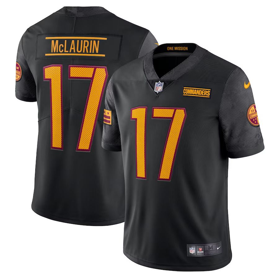 Men Washington Commanders #17 Terry McLaurin Nike Black Alternate Vapor Limited NFL Jersey